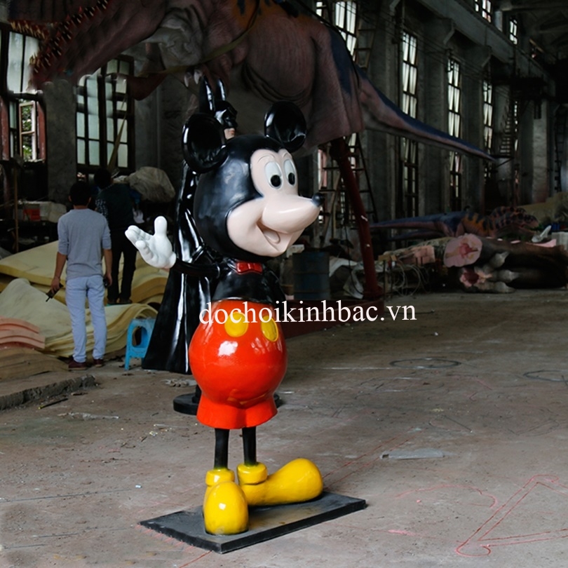 TƯỢNG SINH ĐỘNG VẬT KÍCH THƯỚC THẬT HÌNH CHUỘT MICKY TSV018