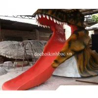 TƯỢNG SINH ĐỘNG VẬT KÍCH THƯỚC THẬT  CẦU TRƯỢT HÀM KHỦNG LONG TSV023