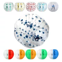 BÓNG ĐỤNG HƠI MÀU TRẮNG XANH BN004