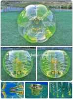 BÓNG ĐỤNG HƠI MÀU XANH VÀNG BN010