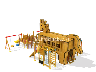 KHU VUI CHƠI LIÊN HOÀN GỖ NGOÀI TRỜI LHGN004