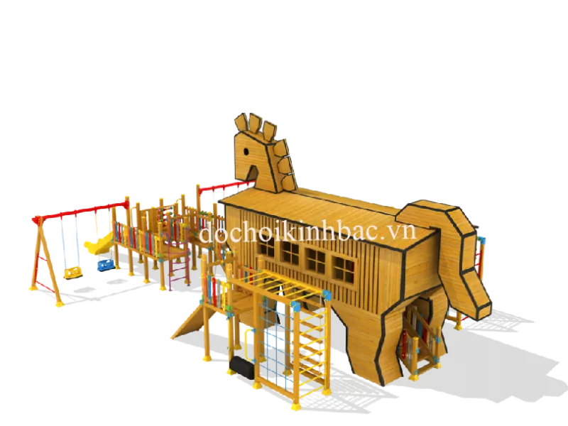 KHU VUI CHƠI LIÊN HOÀN GỖ NGOÀI TRỜI LHGN004
