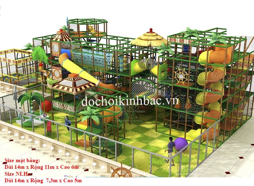 Khu vui chơi liên hoàn chủ đề rừng NLHR040