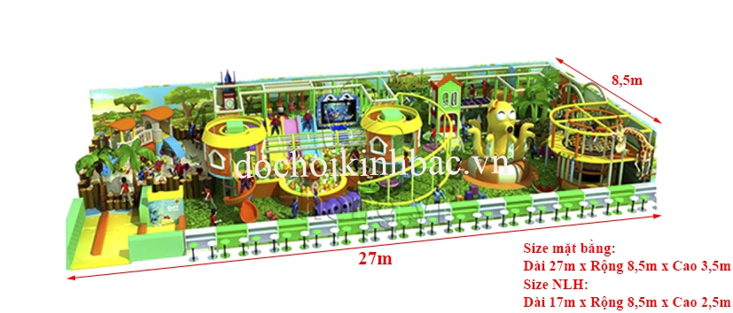 Khu vui chơi liên hoàn chủ đề rừng NLHR032
