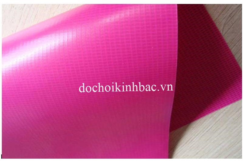 BẠT NHỰA PVC TARPAULIN CHỐNG CHÁY MÀU HỒNG PINK BATPVC006