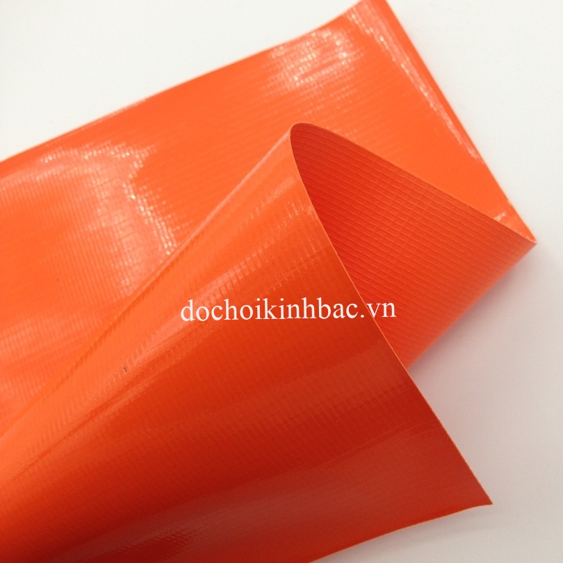 BẠT NHỰA PVC TARPAULIN CHỐNG CHÁY MÀU CAM ORANGE 90PVC009