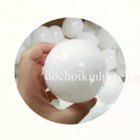 BÓNG NHỰA TRẺ EM PHI 7.5CM MÀU TRẮNG SỮA