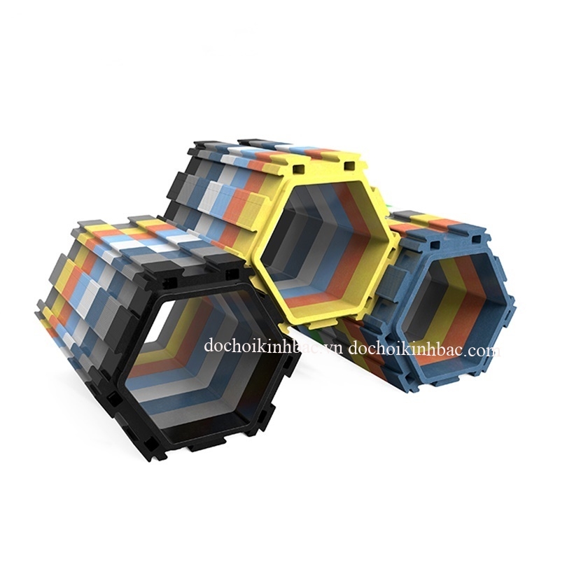 XẾP HÌNH XỐP ỐNG CHUI LỤC GIÁC XEPP118