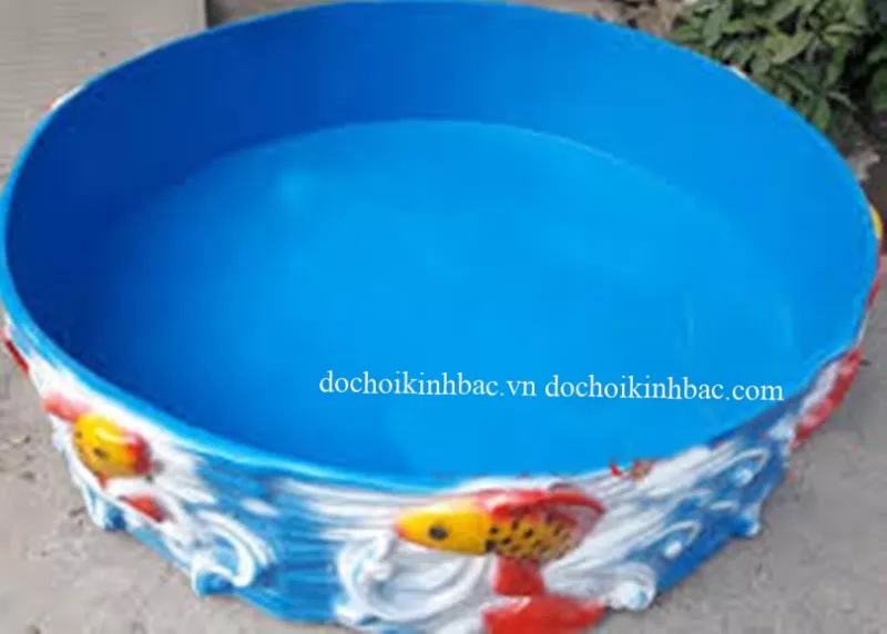 BỂ CÂU CÁ COMPOSITE HÌNH TRÒN KHÔNG ĐÈN