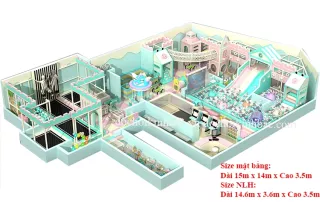 Khu vui chơi liên hoàn chủ đề kẹo NLHK046
