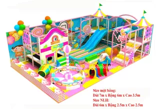 Khu vui chơi liên hoàn chủ đề kẹo NLHK029