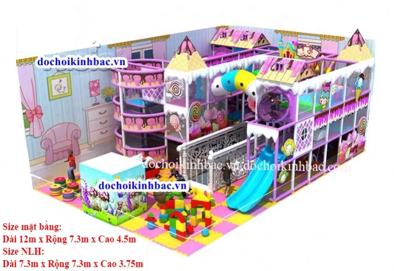Khu vui chơi liên hoàn chủ đề kẹo NLHK025