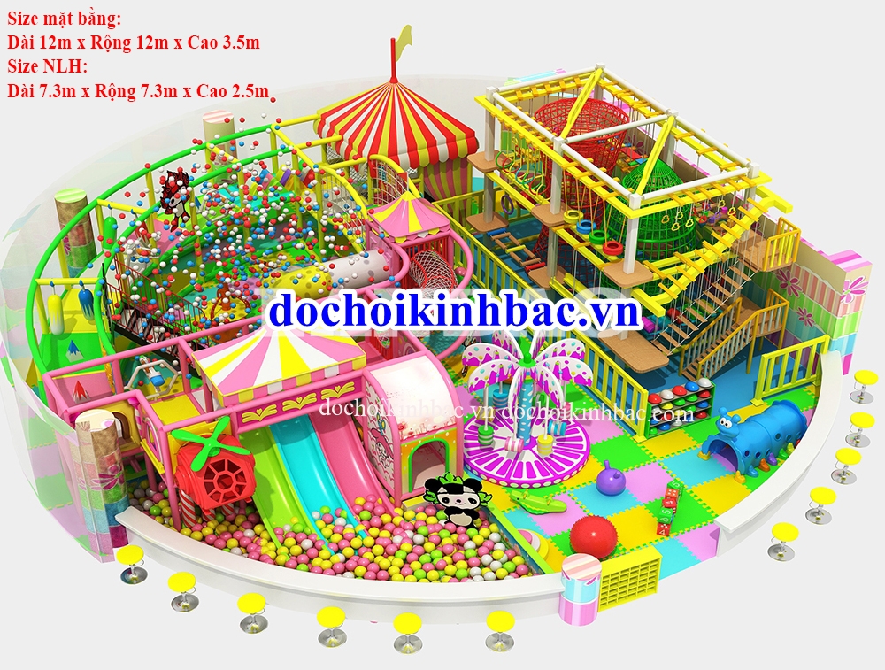 Khu vui chơi liên hoàn chủ đề kẹo NLHK024