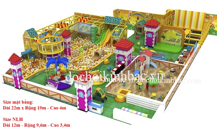 Khu vui chơi liên hoàn chủ đề lâu đài NLHD002