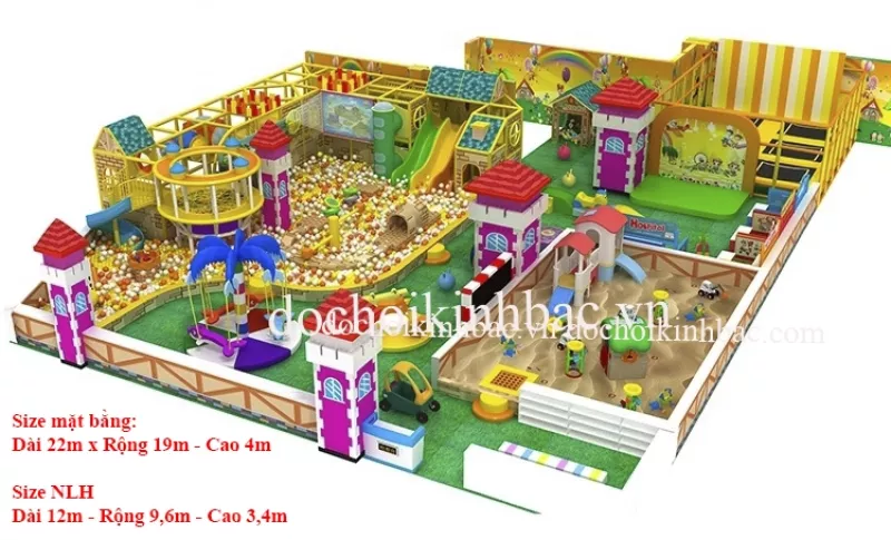 Khu vui chơi liên hoàn chủ đề lâu đài NLHD002