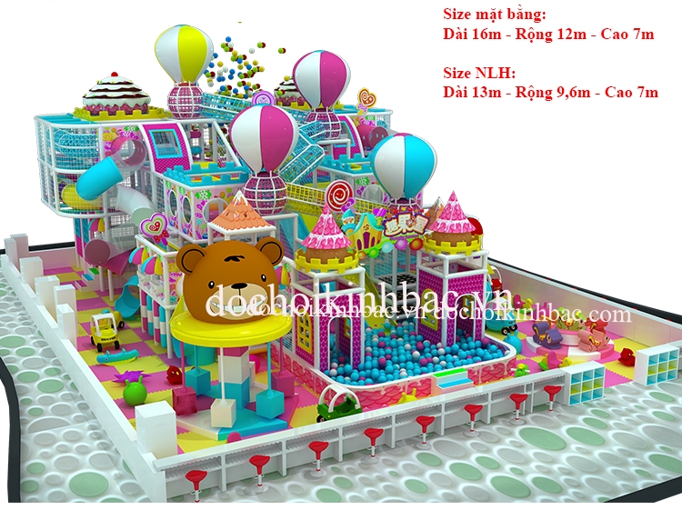 Khu vui chơi liên hoàn chủ đề lâu đài NLHD001