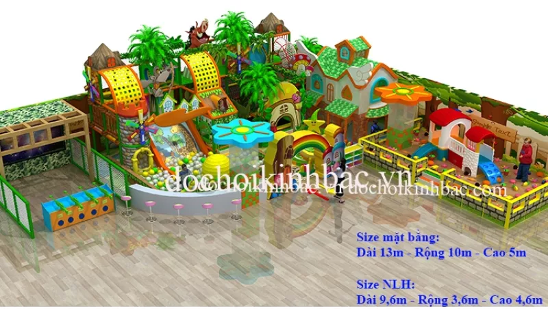 Khu vui chơi liên hoàn chủ đề lâu đài NLHD007