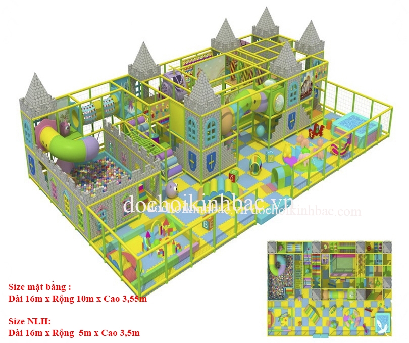 Khu vui chơi liên hoàn chủ đề lâu đài NLHD012