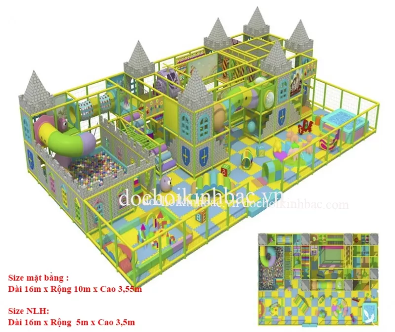 Khu vui chơi liên hoàn chủ đề lâu đài NLHD012