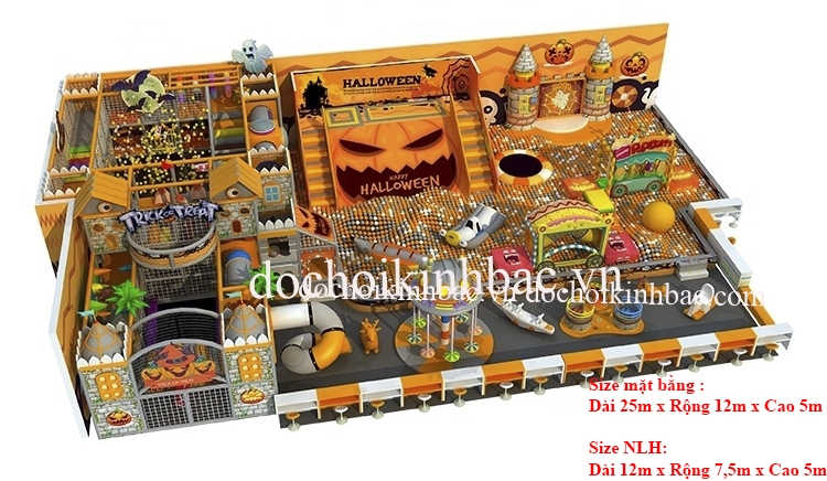 Khu vui chơi liên hoàn chủ đề lâu đài NLHD019