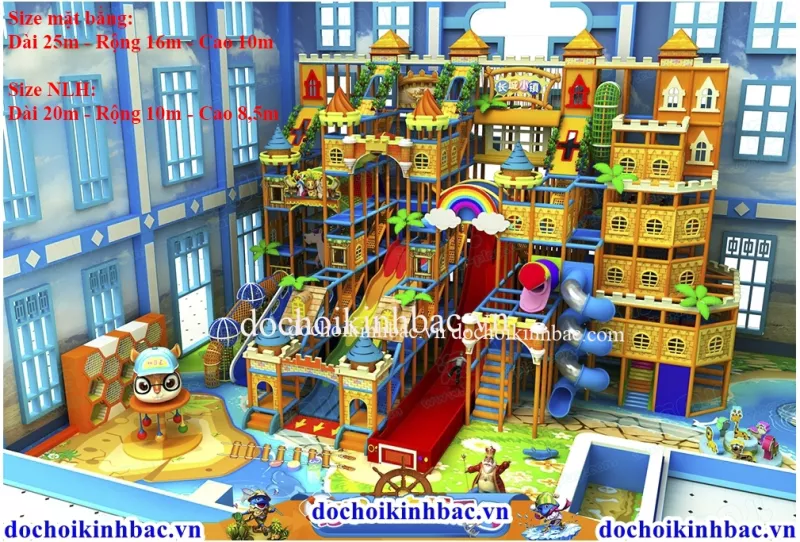 Khu vui chơi liên hoàn chủ đề lâu đài NLHD025