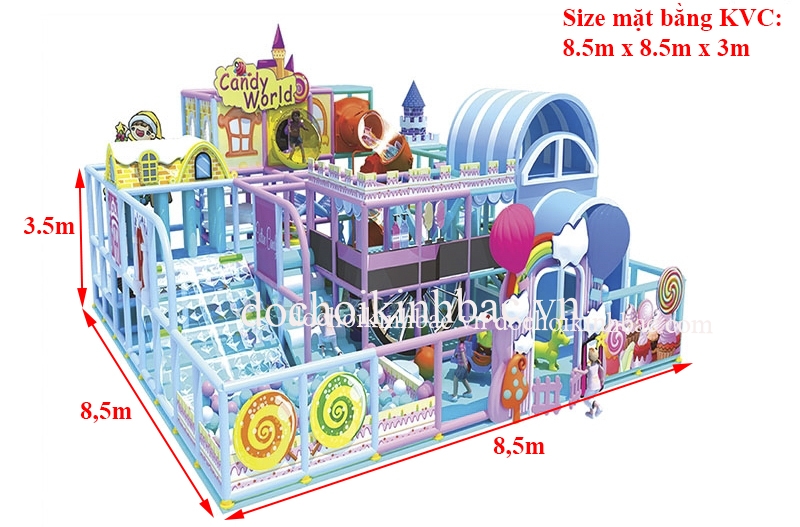 Khu vui chơi liên hoàn chủ đề lâu đài NLHD028