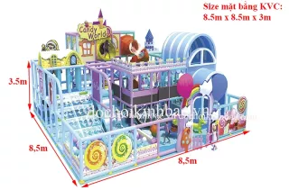 Khu vui chơi liên hoàn chủ đề lâu đài NLHD028