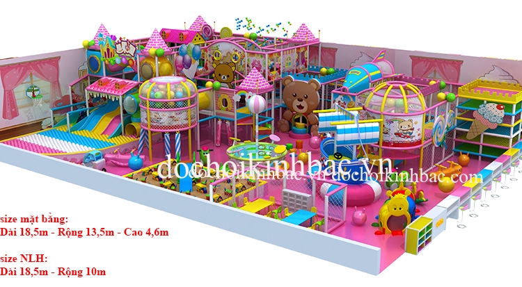Khu vui chơi liên hoàn chủ đề lâu đài NLHD030