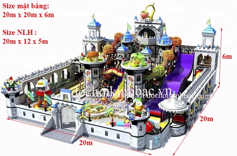 Khu vui chơi liên hoàn chủ đề lâu đài NLHD031