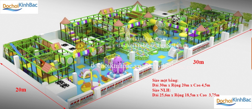 Khu vui chơi liên hoàn chủ đề rừng NLHR030