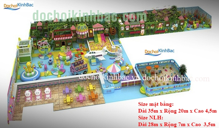Khu vui chơi liên hoàn chủ đề rừng NLHR027