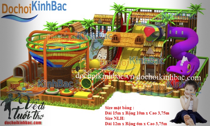 Khu vui chơi liên hoàn chủ đề rừng NLHR022