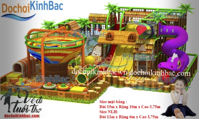 Khu vui chơi liên hoàn chủ đề rừng NLHR022