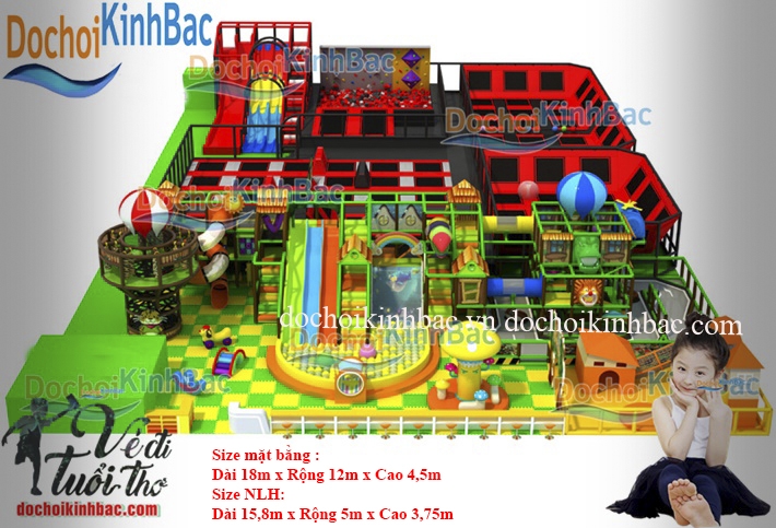 Khu vui chơi liên hoàn chủ đề rừng NLHR021