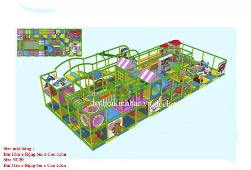 Khu vui chơi liên hoàn chủ đề rừng NLHR017