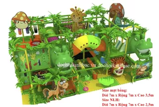 Khu vui chơi liên hoàn chủ đề rừng NLHR004
