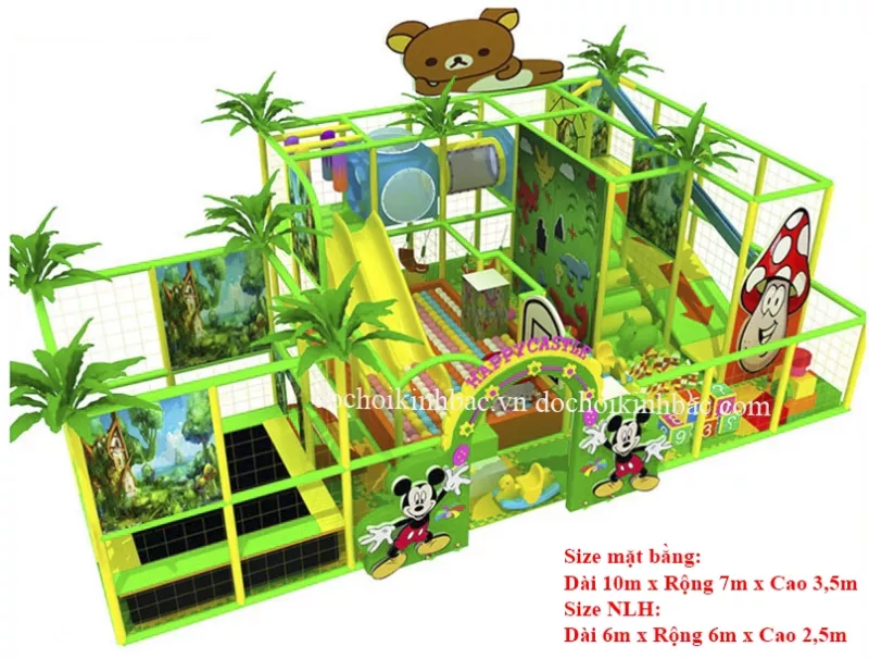 Khu vui chơi liên hoàn chủ đề rừng NLHR003