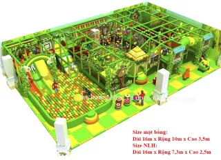 Khu vui chơi liên hoàn chủ đề rừng NLHR002