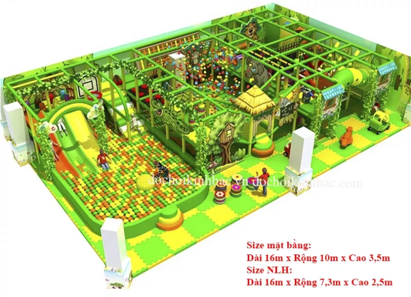 Khu vui chơi liên hoàn chủ đề rừng NLHR002
