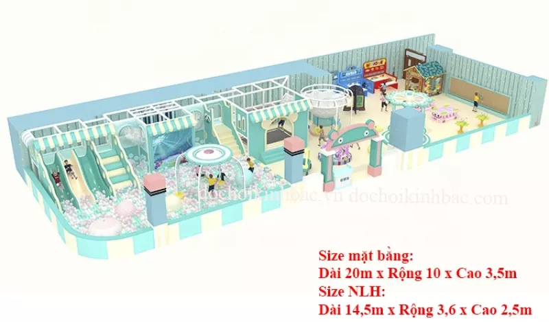 Khu vui chơi liên hoàn chủ đề tuyết NLHT034