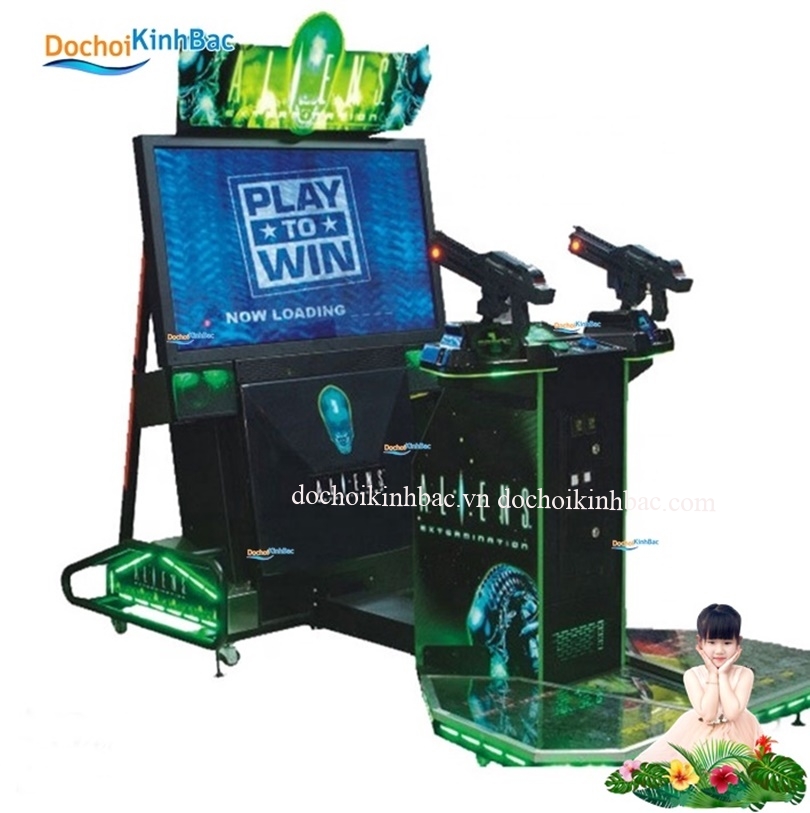 MÁY GAME THÙNG BẮN SÚNG ALIEN 55INCH BS002