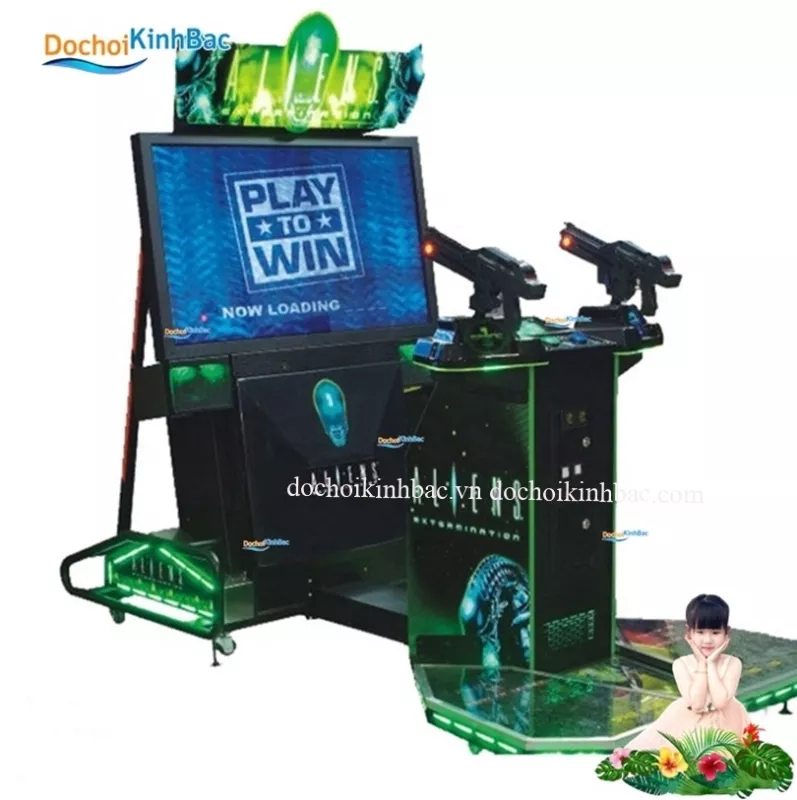 MÁY GAME THÙNG BẮN SÚNG ALIEN 55INCH BS002