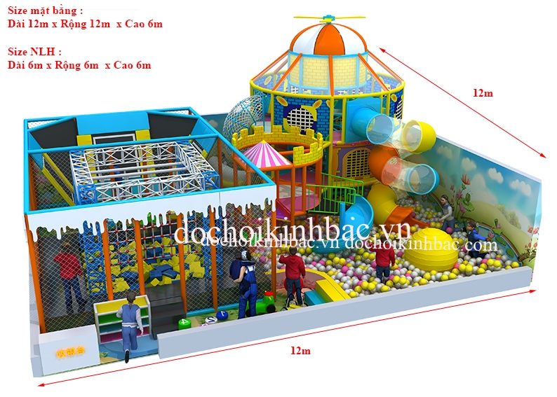 Khu vui chơi liên hoàn 3 - 4 tầng NLHC039