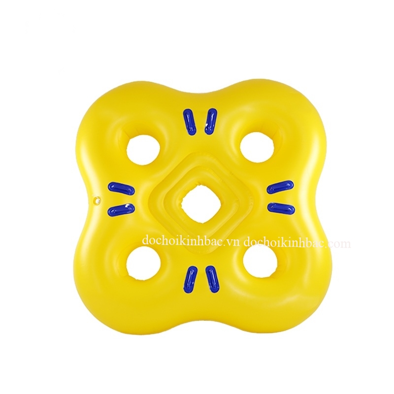 PHAO HƠI TRƯỢT NƯỚC - PHAO HƠI TRÒN 4 NGƯỜI CHƠI TCPHN026