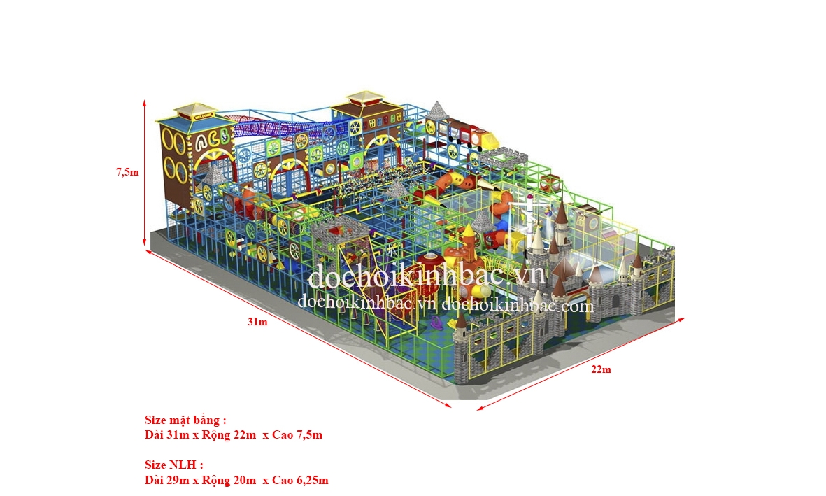 Khu vui chơi liên hoàn 3 - 4 tầng NLHC029