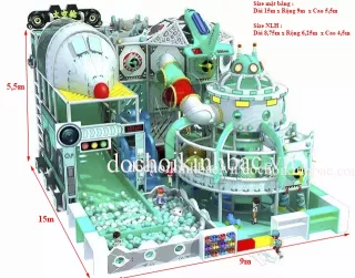 Khu vui chơi liên hoàn 3 - 4 tầng NLHC025