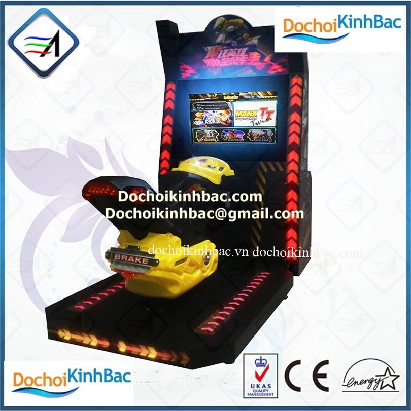 Máy game thùng đua xe máy 3 động cơ DX0020