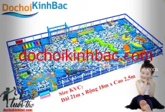 Khu liên hoàn nhà bóng rộng lớn NLHB025