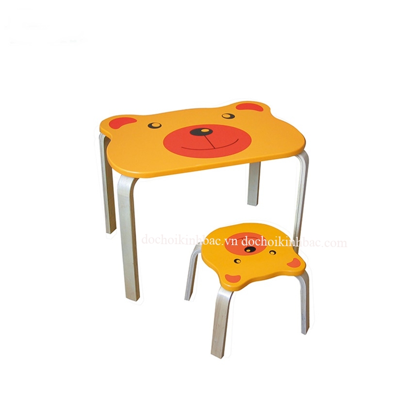 BÀN GHẾ HÌNH CON GẤU TK018