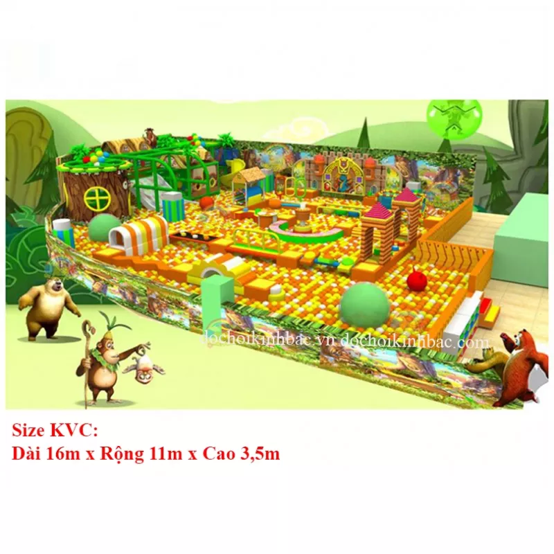 Khu liên hoàn nhà bóng rộng lớn NLHB005